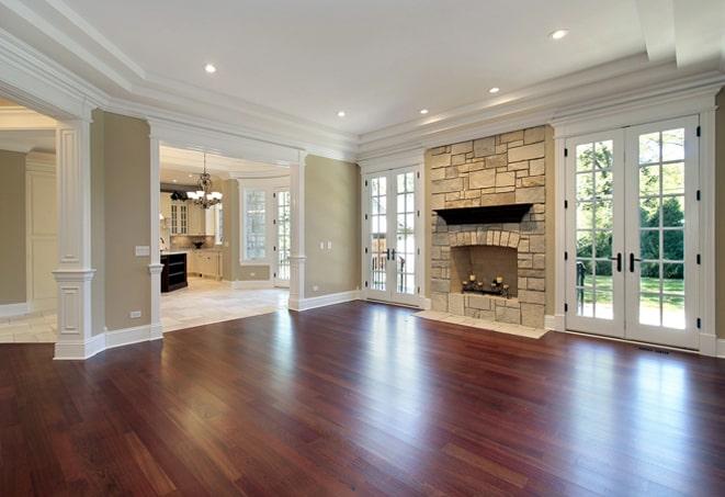 beautifully polished wood floors in a modern home